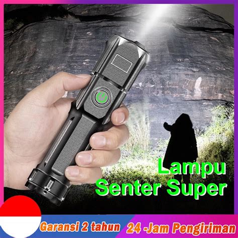 Jual LED Lampu Senter Super Terang Senter Led Flashlight Tahan Air 3