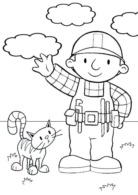 Bob The Builder and Pilchard - World of Coloring Pages