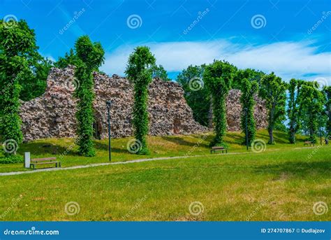 Viljandi Castle Ruins in Estonia Stock Image - Image of travel, ruin ...