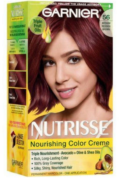 Garnier Nutrisse Nourishing Color Creme, 56 Medium Reddish Brown 1 ea ...