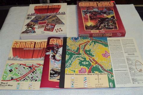 Gamma World Tsr Dungeons Dragons Rare 100 Complete Neat Set Box 7010