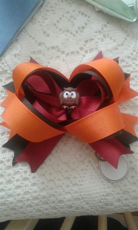 Fall Hoot Bows Hair Bows Fall