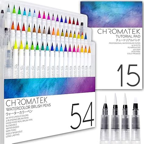 Watercolor Brush Pen Set Tutorial Pad Video Series By Chromatek