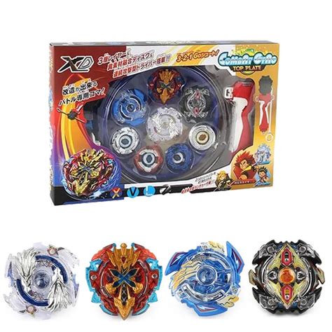 4 Pcsset Beyblade Burst Starter Zeno Excalibur Com Lançador Submarino