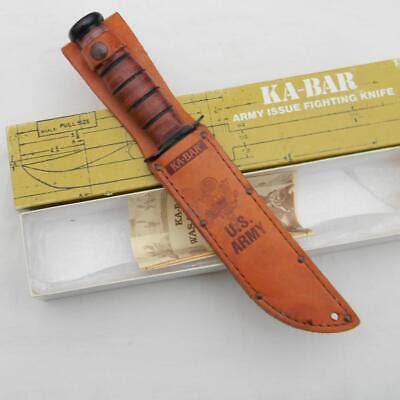 KA BAR USA Mod 1220 Army MK2 Mark 2 Fighting Knife Leather Sheath NIB