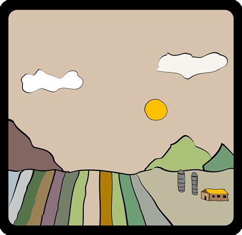 Nebraska Cornfields Vector Clipart image - Free stock photo - Public