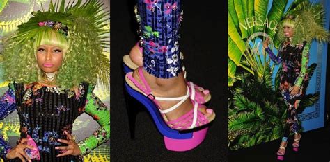 Kemi Online ♥: Nicki Minaj Tropical Harajuku Barbie at the Versace H&M ...