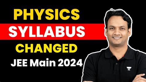 Jee Main Physics Reduced Syllabus Jee Main Syllabus Nkc