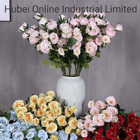 Cheap Silk Flower Wholesale Artificial Rose Flower For Wedding Home