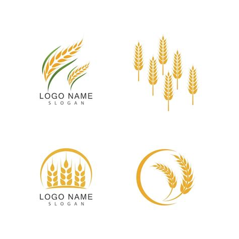 Premium Vector Agriculture Wheat Vector Icon Design