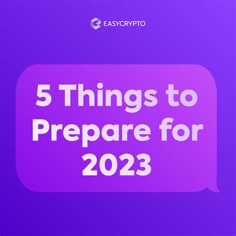 Easy Crypto - Here are five good habits to build in 2023...