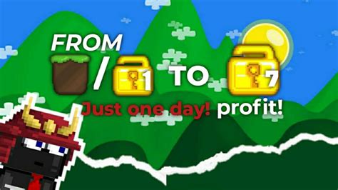 Cuman Wl Atau Dirt Bisa Profit Besar Hanya Hari Growtopia