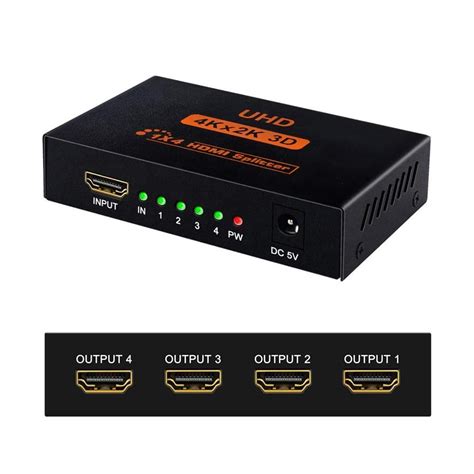 Allan Hdmi Splitter X Hdtv Ultra High Definition In Out K