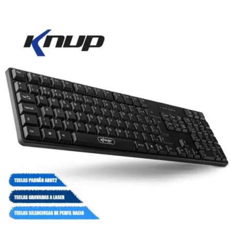 Teclado Knup Kp Portugu S Brasil Cor Preto