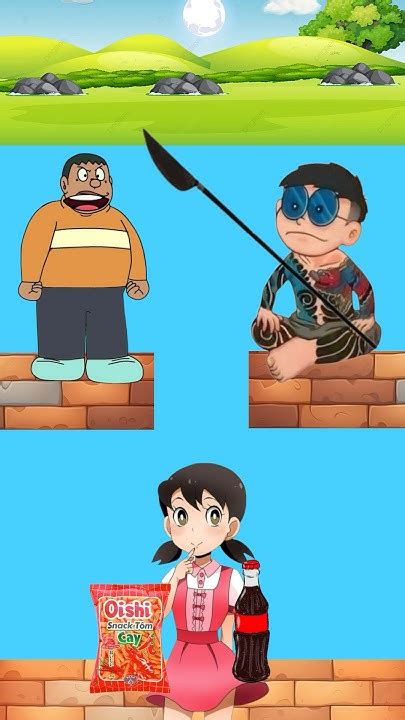 Chaien Ham Ăn Bị Nobita Cầm Phóng Lợn Chọc Lồi Rốn Doraemon Nobita