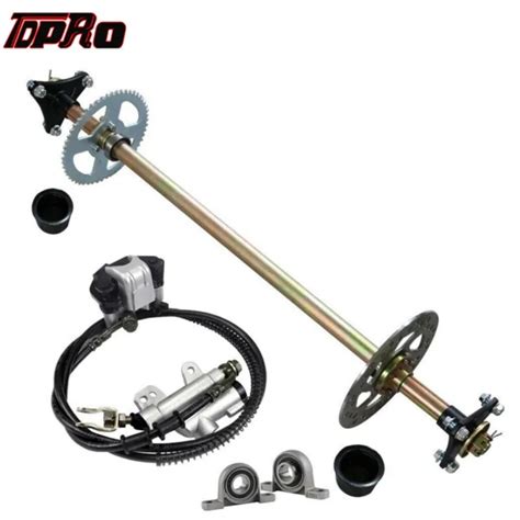 TDPRO Go Kart Eixo Traseiro Kit De Montagem Cubo De Roda Completo Para