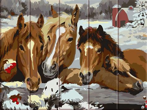 ᐉ Картина по номерам Art Story Лошади 30x40 см (ASW052) • Купить в ...