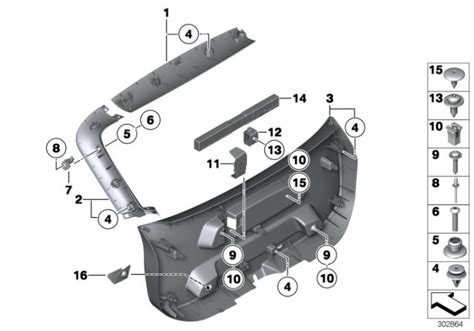 Original BMW Verkleidung Heckklappe Links X1 F48 SCHWARZ HUBAUER Shop De