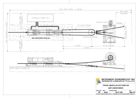 Linear Winch Type Cpm 1100 Bezemer Group