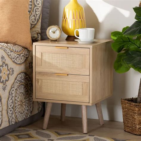 Wilks 2 - Drawer Nightstand in Oak Brown | Bedroom night stands, Light oak, Wholesale interiors