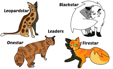 Warrior cats - leaders by ArtisticKitKats on DeviantArt