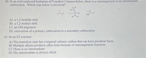 Solved 58. Formation of a bromohydrin is both regio- and | Chegg.com