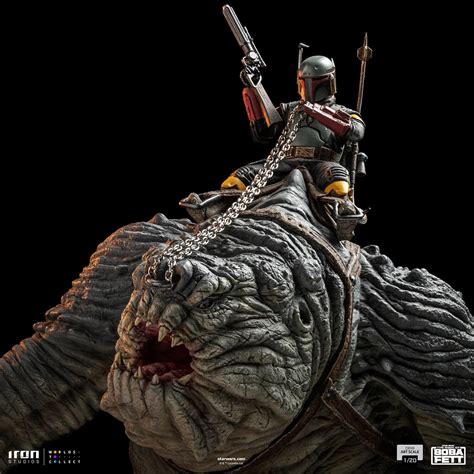 Boba Fett Takes His Rancor For A Ride With Iron Studios 110