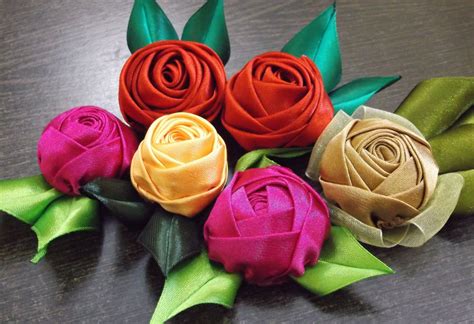 D I Y Handmade Satin Rose Tutorial