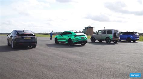 Drag Race There Is No One To Reach The Tesla Model X P100D In