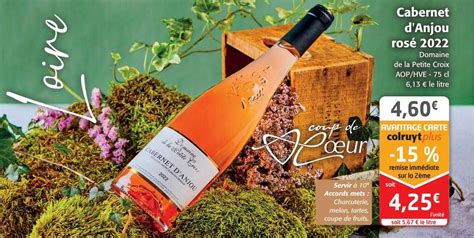 Promo Cabernet D anjou Rosé 2022 Domaine De La Petite Croix Aop hve