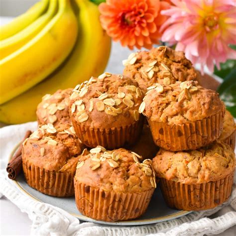 Banana Carrot Muffins 1 Bowl No Eggs No Dairy The Conscious Plant Kitchen