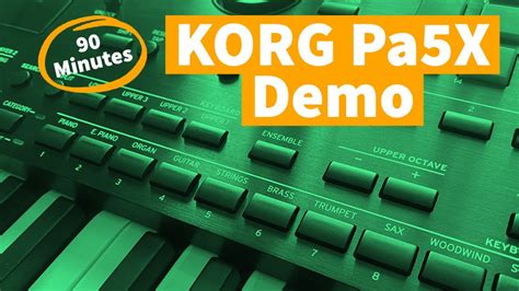 Korg Pa X Full Voice And Style Demonstration Minutes Live Demo