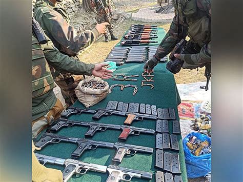 J K Army Recovers Huge Cache Of Arms Ammo During Joint Search