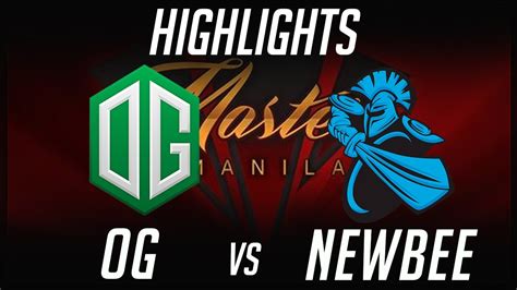 OG Vs NewBee Semifinals Manila Masters 2017 Highlights Dota 2 By Time 2