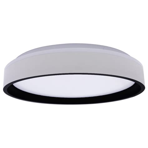 Lucere LED Flush Mount 1-Light 15-in White LED Flush Mount Light ...