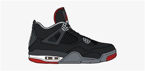 Air Jordan 4 Bred” Jordan 4 Retro Toro Bravo Mens Transparent Png