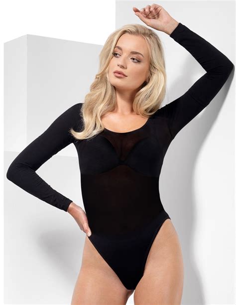 Opaque Long Sleeve Body Suit 44786 05949 Lover S Lane