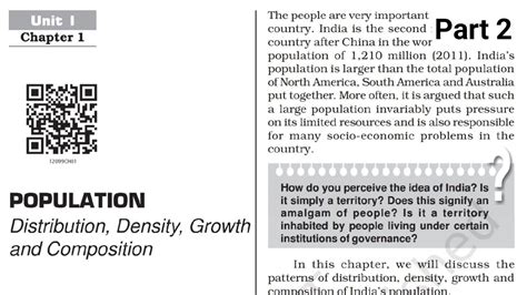 Population Distribution Density Growth And Composition Class 12 Part 2