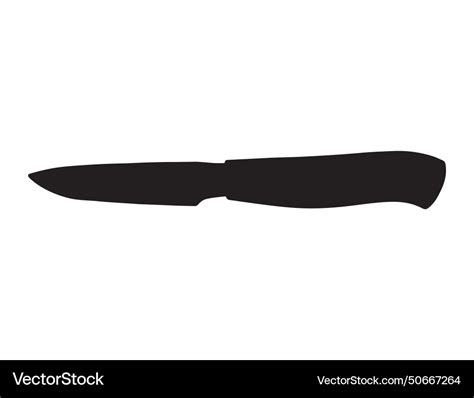 Knife silhouette art Royalty Free Vector Image