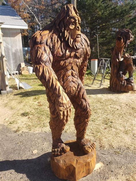 Pin By Carl Olson On Sasquatch Gargoyles Art Bigfoot Art Carving