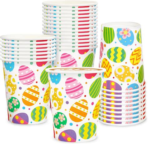 Amazon Jarthenaamcs Pcs Easter Paper Cups Colorful Eggs