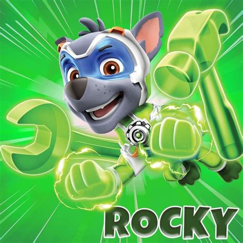 Image May Contain Text Paw Patrol Rocky Paw Patrol Stickers Paw