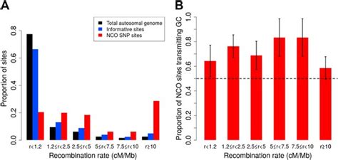 Non Crossover Gene Conversions Show Strong Gc Bias And Unexpected