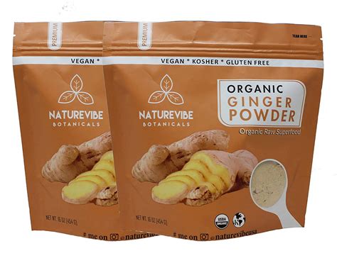 Amazon Naturevibe Botanicals Organic Ginger Root Powder Lbs