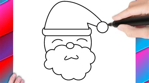 Como Desenhar Um Papai Noel F Cil E R Pido Youtube