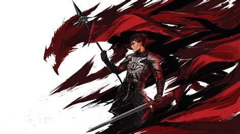 Wallpaper Drawing Illustration Video Games Anime Dragon Age