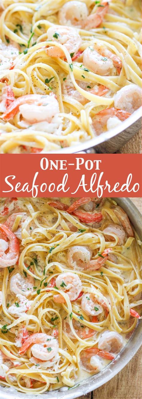 Slow Cooker One Pot Seafood Alfredo No 2 Pencil