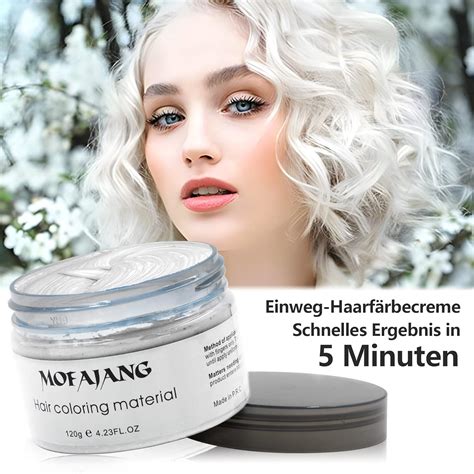 Temporary White Hair Color | Styling Hair Pomade for Men & Women