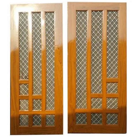 Brown Polished Wooden Wire Mesh Door For Home At Rs 450square Feet In