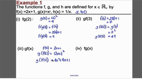 Functions Composite Functions L6 Core 3 Edexcel A Level YouTube